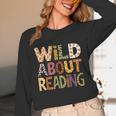 Wild About Reading Book Animal Children's Book Lover Teacher Unisex Long Sleeve T-Shirt