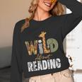 Wild About Reading Books Animal Theme Bookworm Library Day Unisex Long Sleeve T-Shirt Wild About Reading Books Animal Theme Bookworm Library Day Unisex Long Sleeve T-Shirt