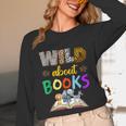 Wild About Reading Books Reader Bookworm Animals Book Lover Unisex Long Sleeve T-Shirt Wild About Reading Books Reader Bookworm Animals Book Lover Unisex Long Sleeve T-Shirt