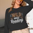 Wild About Reading Books Reader Lover Bookworm Leopard Print Unisex Long Sleeve T-Shirt