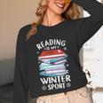 Winter Reading Book Bookworm Winter Unisex Long Sleeve T-Shirt