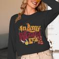In My Wizard Era Groovy Bookish Fantasy Reader Book Lover Unisex Long Sleeve T-Shirt