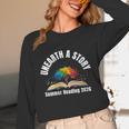 Women's Unearth a Story 2026 Summer Reading Program Tree Book Unisex Long Sleeve T-Shirt