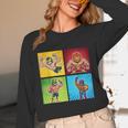Wrestling Comic Book Wrestler Mexican Lucha Libre Mask Unisex Long Sleeve T-Shirt