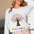 100 Days In The Books Reading Teacher 100th Day Of School Premium Tri-Blend Unisex Long Sleeve T-Shirt