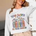 100 Days In The Books Reading Teacher 100th Day Of School Unisex Long Sleeve T-Shirt 100 Days In The Books Reading Teacher 100th Day Of School Unisex Long Sleeve T-Shirt