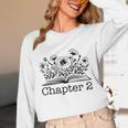 2nd Birthday Girl Chapter 2 Reading Book Lover 2 Year Old Unisex Long Sleeve T-Shirt