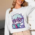 Adorable Book Lover Yeti With Reading Glasses Cute Unisex Long Sleeve T-Shirt Adorable Book Lover Yeti With Reading Glasses Cute Unisex Long Sleeve T-Shirt