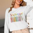 Applied Behavior Analysis Book Wildflower ABA RBT Therapist Premium Tri-Blend Unisex Long Sleeve T-Shirt