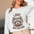 Audio Book Reader Book Lover Raccoon I Read With My Ears Unisex Long Sleeve T-Shirt