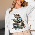 Bearded Dragon Reading Books Matching Bookworm Librarian Unisex Long Sleeve T-Shirt