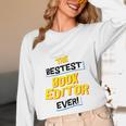 Best Book Editor Job Occupation Premium Tri-Blend Unisex Long Sleeve T-Shirt Best Book Editor Job Occupation Premium Tri-Blend Unisex Long Sleeve T-Shirt