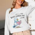 This Is My Book Character Costume I Pigeon Reading Tee Unisex Long Sleeve T-Shirt