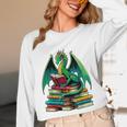 Book Dragon Reading Books Unisex Long Sleeve T-Shirt Book Dragon Reading Books Unisex Long Sleeve T-Shirt