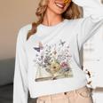 Book Flowers And Butterfly Beautiful Reading Reader Graphic Unisex Long Sleeve T-Shirt Book Flowers And Butterfly Beautiful Reading Reader Graphic Unisex Long Sleeve T-Shirt