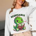 Book Lover Reading Dinosaur Readosaurus Library Unisex Long Sleeve T-Shirt