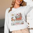 Book Lovers Winter Sleighing Through Stories Tee Premium Tri-Blend Unisex Long Sleeve T-Shirt