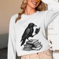 Book Raven Vintage Dark Academia Literature Reading Unisex Long Sleeve T-Shirt Book Raven Vintage Dark Academia Literature Reading Unisex Long Sleeve T-Shirt