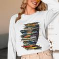 Book Women Graphic Art Colorful Eyes Unisex Long Sleeve T-Shirt