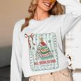 All Booked For Christmas Book Xmas Tree Coquette Bow Lights Unisex Long Sleeve T-Shirt All Booked For Christmas Book Xmas Tree Coquette Bow Lights Unisex Long Sleeve T-Shirt