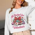 All Booked For Valentines Book Lover Teachers Unisex Long Sleeve T-Shirt