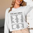 The Books Of The Bible Old And New Testament Complete List Unisex Long Sleeve T-Shirt The Books Of The Bible Old And New Testament Complete List Unisex Long Sleeve T-Shirt