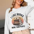 I Like Books More Than People Glasses Unisex Long Sleeve T-Shirt I Like Books More Than People Glasses Unisex Long Sleeve T-Shirt
