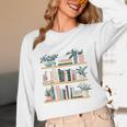 Bookshelves With Books & Plants Premium Unisex Long Sleeve T-Shirt