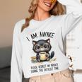 Cat Glasses Coffe Books I Am Awake Please Respect My Privacy Unisex Long Sleeve T-Shirt