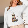 Cat Lover Tee Women Book Lover Reading Librarian Read Unisex Long Sleeve T-Shirt