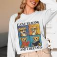 Cheetah Love Reading And Cheetahs Kids Bookworm Unisex Long Sleeve T-Shirt