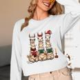 Christmas Three Llamas Reading Reading Books Llama Lover Unisex Long Sleeve T-Shirt Christmas Three Llamas Reading Reading Books Llama Lover Unisex Long Sleeve T-Shirt