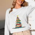 Christmas Tree Of Books Holiday Unisex Long Sleeve T-Shirt Christmas Tree Of Books Holiday Unisex Long Sleeve T-Shirt