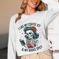 I Like My Coffee ICY & My Books Spicy For Book Lovers Unisex Long Sleeve T-Shirt I Like My Coffee ICY & My Books Spicy For Book Lovers Unisex Long Sleeve T-Shirt