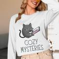 Cozy Mysteries Coffee And Novel For Book Lovers Unisex Long Sleeve T-Shirt