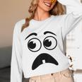 Creepy Face Carrot Halloween Book Character Costume Unisex Long Sleeve T-Shirt
