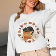 Cute Cat Fall In Love With Reading Book Cat Lover Librarian Unisex Long Sleeve T-Shirt Cute Cat Fall In Love With Reading Book Cat Lover Librarian Unisex Long Sleeve T-Shirt