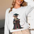 Cute Mouse Reading Book Graduation Unisex Long Sleeve T-Shirt