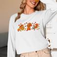 Cute Turkey Reading Book Librarian Bookworm Thanksgiving Men Unisex Long Sleeve T-Shirt