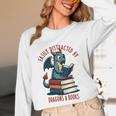 Dark Romance Romantasy Easily Distracted By Dragons & Books Unisex Long Sleeve T-Shirt Dark Romance Romantasy Easily Distracted By Dragons & Books Unisex Long Sleeve T-Shirt