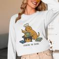 Dog Cooking The Books Unisex Long Sleeve T-Shirt