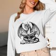 Dragon Reading Book Bookworm Books Dragon Lover Learning Unisex Long Sleeve T-Shirt