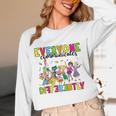 Everyone Communicates Differently Book Teacher Outfit Unisex Long Sleeve T-Shirt