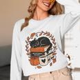 Fall Book Teacher Cat Books Halloween Autumn Librarian Unisex Long Sleeve T-Shirt Fall Book Teacher Cat Books Halloween Autumn Librarian Unisex Long Sleeve T-Shirt