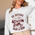 Go Outside Read a Book Vintage Bibliophiles Unisex Long Sleeve T-Shirt Go Outside Read a Book Vintage Bibliophiles Unisex Long Sleeve T-Shirt