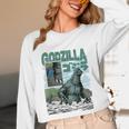 Godzilla Ocean Scene Comic Book Illustration Movie Monster Unisex Long Sleeve T-Shirt