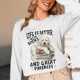 Great Pyrenees Dog Breed Life Is Better With Books And Great Unisex Long Sleeve T-Shirt Great Pyrenees Dog Breed Life Is Better With Books And Great Unisex Long Sleeve T-Shirt