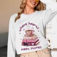 Where Hearts Groovy Meet Stories Coffee Books Valentines Day Unisex Long Sleeve T-Shirt Where Hearts Groovy Meet Stories Coffee Books Valentines Day Unisex Long Sleeve T-Shirt