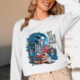 Hot Tea & Spicy Books Skeleton Reader Unisex Long Sleeve T-Shirt