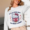 It's a Good Day To Read a Book Cute Cat Book Day Girls Boys Unisex Long Sleeve T-Shirt